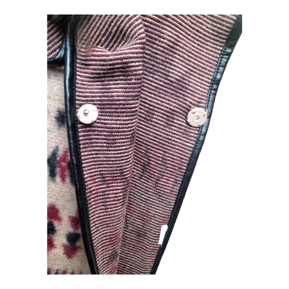 Lucky Brand Aztec Print Turtleneck Poncho/Sweater/Cape - Picture 3 of 8